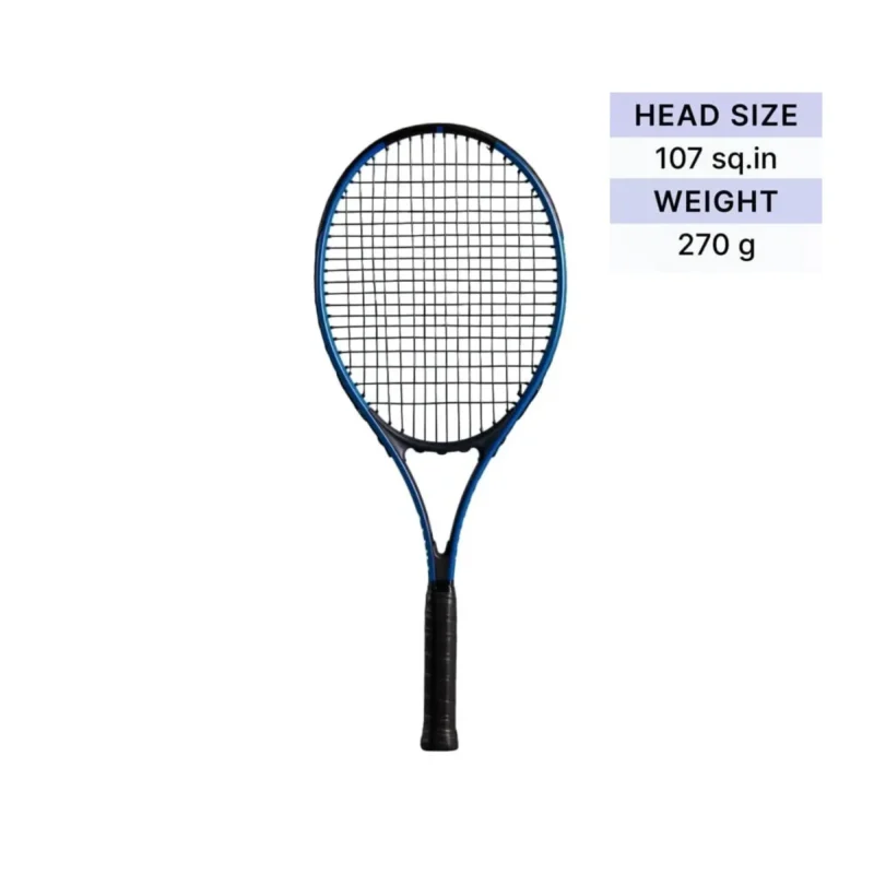 Decathlon Aluminum Tennis Racket for Adults (Blue & Black)