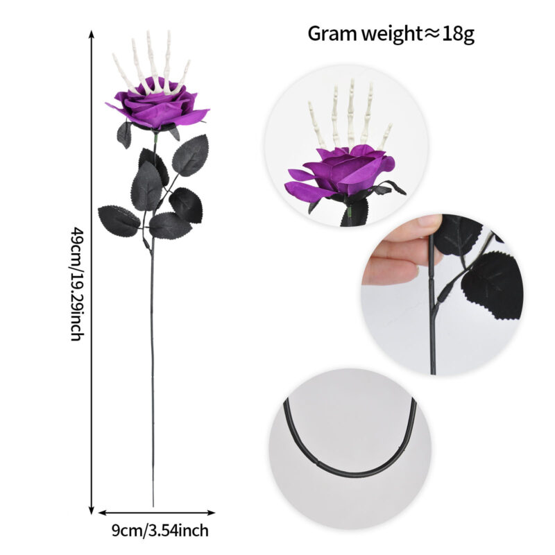 Skull Hand Rose Decoration Ornaments