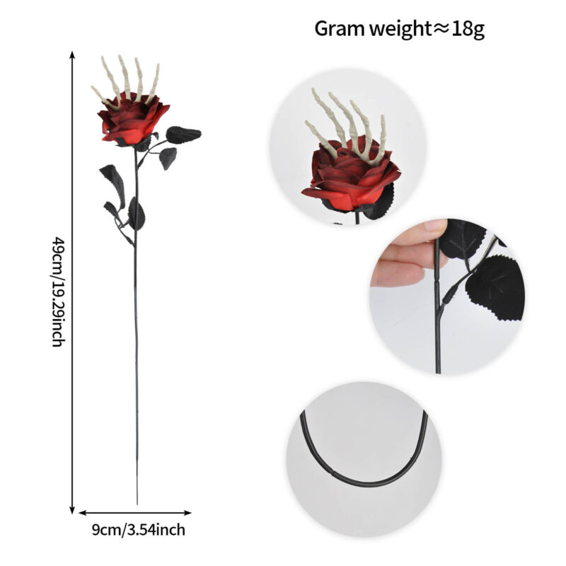 Skull Hand Rose Decoration Ornaments
