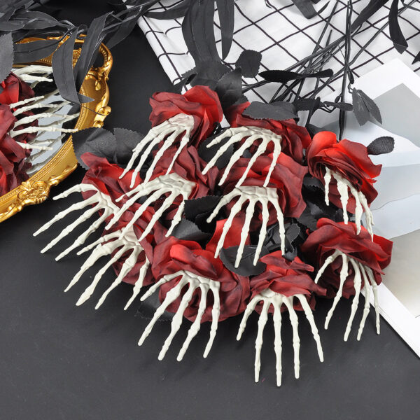 Skull Hand Rose Decoration Ornaments