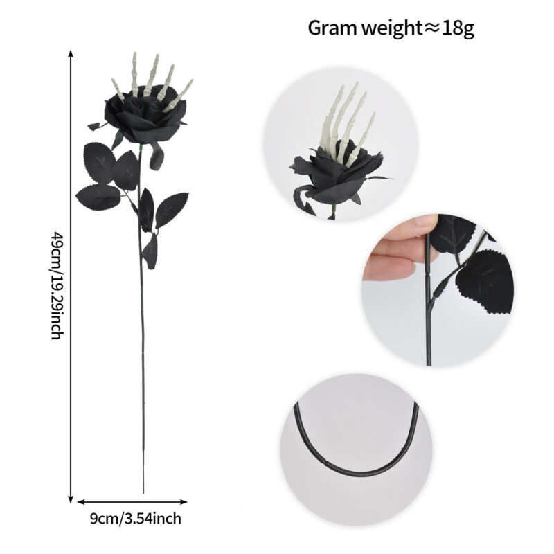Skull Hand Rose Decoration Ornaments