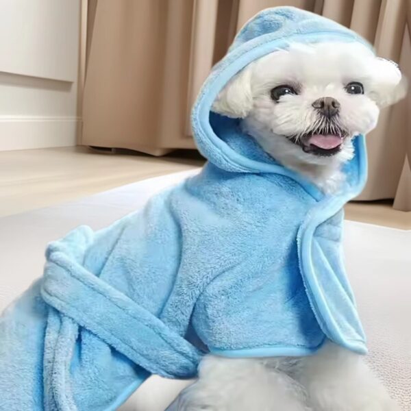 719c3d9c-9bce-40ae-8722-a2cc7da86255.jpg Pet Bath Towel Dog Wearable Bathrobe Soft And Thickened Coral Fleece